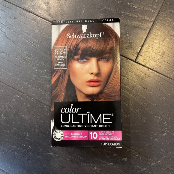 Schwarzkopf Color Ultime Hair Color 5.24 Cinnamon Brown hair dye permanent HTF - Picture 1 of 6